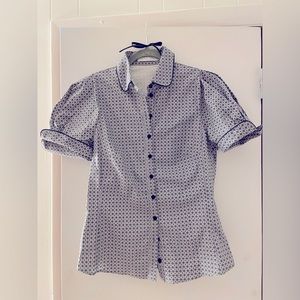 Anne Fontaine Gingham button down top Size: 40